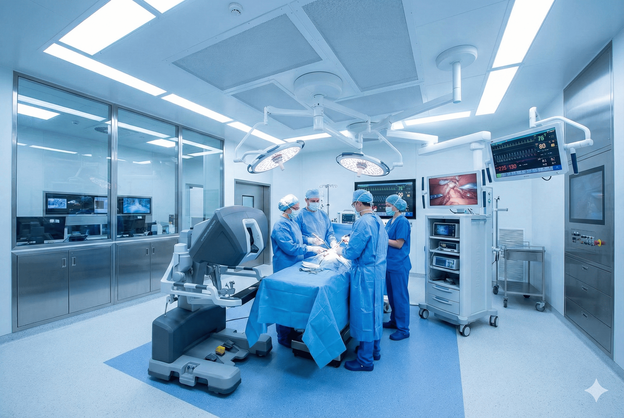 Quirófano moderno con tecnología avanzada para cirugía de prótesis
